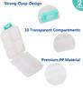 Yeeho Pill Case (2 Pack) - Portable Small Supplements Tablet Container Box with 10 Compartments - Medicine Capsule Vitamin Organizer Dispenser Holder Storage for Travel Trip Pocket Purse(Pink+White) view 4