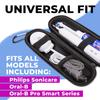 Wilken Electric Toothbrush Case | Universal Travel Case | Compatible with Oral B Pro, Phillips Sonicare and More | (Pink) view 3