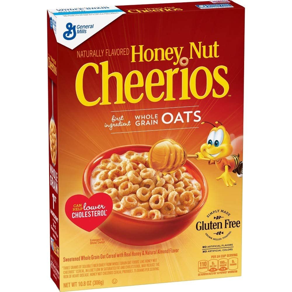 General Mills Honey Nut Cheerios Gluten Free Cereal 306g