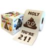 Happy 21st Birthday Toilet Paper Prank Funny Gag Gift! view 1