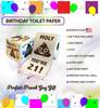 Happy 21st Birthday Toilet Paper Prank Funny Gag Gift! view 3