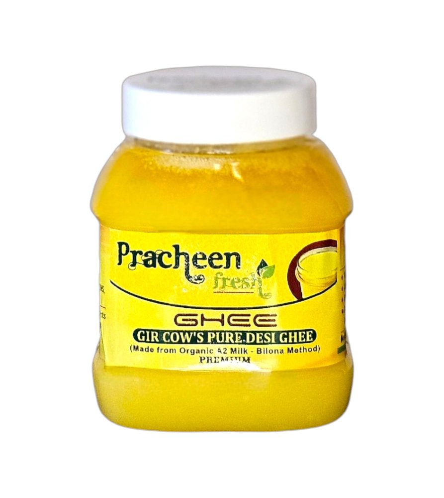Pracheen Fresh Gir Cow's Pure Desi Ghee 250ml (A2 milk using bilona vedic Method,) (226g) Pet Bottle