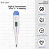 Dr. Odin DMT 101 Digital Thermometer With Quick Measurement of Oral & Underarm Temperature in Celsius & Fahrenheit | 20 Seconds Fast Reading for Kids & Adults | Professional & Personal Use (Pack of 3) view 3