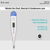 Dr. Odin DMT 101 Digital Thermometer With Quick Measurement of Oral & Underarm Temperature in Celsius & Fahrenheit | 20 Seconds Fast Reading for Kids & Adults | Professional & Personal Use (Pack of 3) view 4