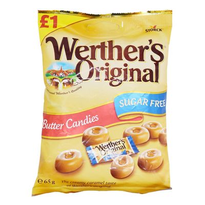 Werther's Original Sugar Free Butter Candies - 65g