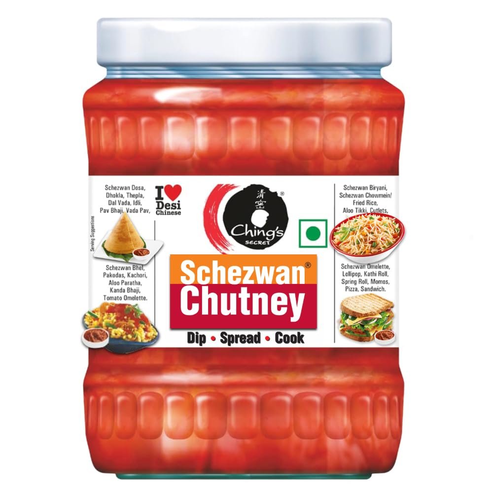 Chings Secret Schezwan Chutney, 590g, Spicy & Tangy, Dip, Spread, Cook