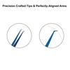 90 Angular Volume Tweezers (Blue Titanium Coated.) view 4