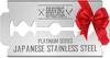 Double Edge Razor Blades - Mens Safety Razor Blades for Shaving - Platinum Japanese Stainless Steel Double Razor Shaving Blades for Men for a Smooth, Precise and Clean Shave - 50 Count view 1