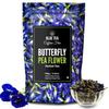 BLUE TEA - Butterfly Pea Flower Tea - 100 gm (300+ Cups) | Antioxidant Rich | Aparajita | Caffeine Free - Flower Based - Herbal Tea - Natural - Detox Tea | Ziplock Pouch view 1
