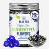 BLUE TEA - Butterfly Pea Flower Tea - 50gm - 140+ Cups | ANTIOXIDANT RICH | Aparajita - Shankhpushpi | Flower Based - Herbal Tea - Caffeine Free - Detox Tea | Reusable Packaging view 1