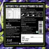 BLUE TEA - Butterfly Pea Flower Lavender 30 Tea Bags - Plant Based | CALMING TEA | Aparajita - Shankhpushpi | Caffeine Free - Detox Tea - Flower Based - Herbal Tea - Non-GMO | Premium Tin Pack view 3