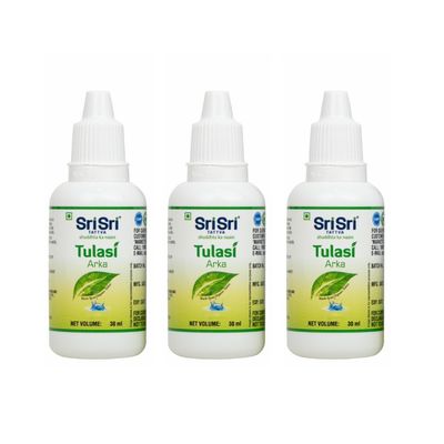 Sri Sri TATTVA shuddhta ka naam Tulasi Arka - Anti-Viral Drop - Natural Immunity Booster For Adults - 30Ml (Pack Of 3)