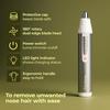 Lifelong Nose Hair Trimmer For Men | Professional Painless Battery-Operated Nose Hair Trimmer Men | Facial Hair Trimmer For Men Women, Easy To Clean | 40 Minutes Runtime | Stainless Steel (LLPCM03, Silver) view 3