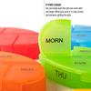 Deke Pill Box Organizer Stackable Hard case, 7 Daily compartments/Boxes, 4 Times a Day Weekly Organized. Medicine Container, for Medication, Vitamin, Supplement. Travel Purse Large Dispenser Holder view 3