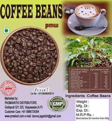 Pmw - Grade A Quality - Roasted Coffee Beans - Arabica & Robusta - 100 Grams