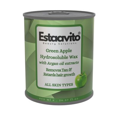 ESTAVITO Green Apple Wax 780ml For Hair & Tan Removal |For Arms, Legs and Full body|