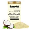 ESTAVITO White Chocolate Hard Beans Depilatory Stripless Wax 400Gm With Free Wooden Applicators Used For Upper Lips, Arms, Legs, Full Body - Women view 1