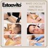 ESTAVITO White Chocolate Hard Beans Depilatory Stripless Wax 400Gm With Free Wooden Applicators Used For Upper Lips, Arms, Legs, Full Body - Women view 4