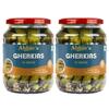 Abbie's Gherkins Big in Brine, 680g, Pack of 2 Ready to Eat | Zero Fat Crunchy Pickle | Perfect Topping for Pizza, Pasta, Sandwich, Burger, Salad , Snacks and More | view 1