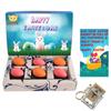 BOGATCHI Chocolate Easter Eggs Colorful with Almonds + Holy Bible Key Chain + Free Happy Easter Card view 1