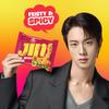 Ottogi Jin Ramen Korean Style Instant Noodles Spicy Flavor 120g, Pack of 10 (1.2kg) | Veg & Authentic Korean Ramen Noodle | The Product of Korea view 2