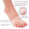 2heet 1Pair Soft Silicone Gel Toe Forefoot Pad Metatarsal Foot Shoe Cushions for Pain Relief view 4