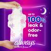 Always Radiant FlexFoam Pads for Women, Size 4, Overnight Absorbency, 100% Leak & Odor Free Protection is Possible, with Wings, Scented, 28 Count view 2