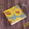 ELINNEE 40 Count Luncheon Napkins, Disposable Napkins Paper Napkins Serviettes Printing Sunflowers for Weeding, Dinner and Party 13 x 13 Inches 3ply  view 4