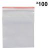 Hudgle Plastic Zip Lock Pouch, 2 x 3 inch, Clear (Pack of 100) view 4