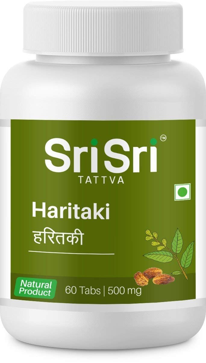 Sri Sri TATTVA shuddhta ka naam Haritaki 60 Tabs, 500Mg (Pack Of 2)
