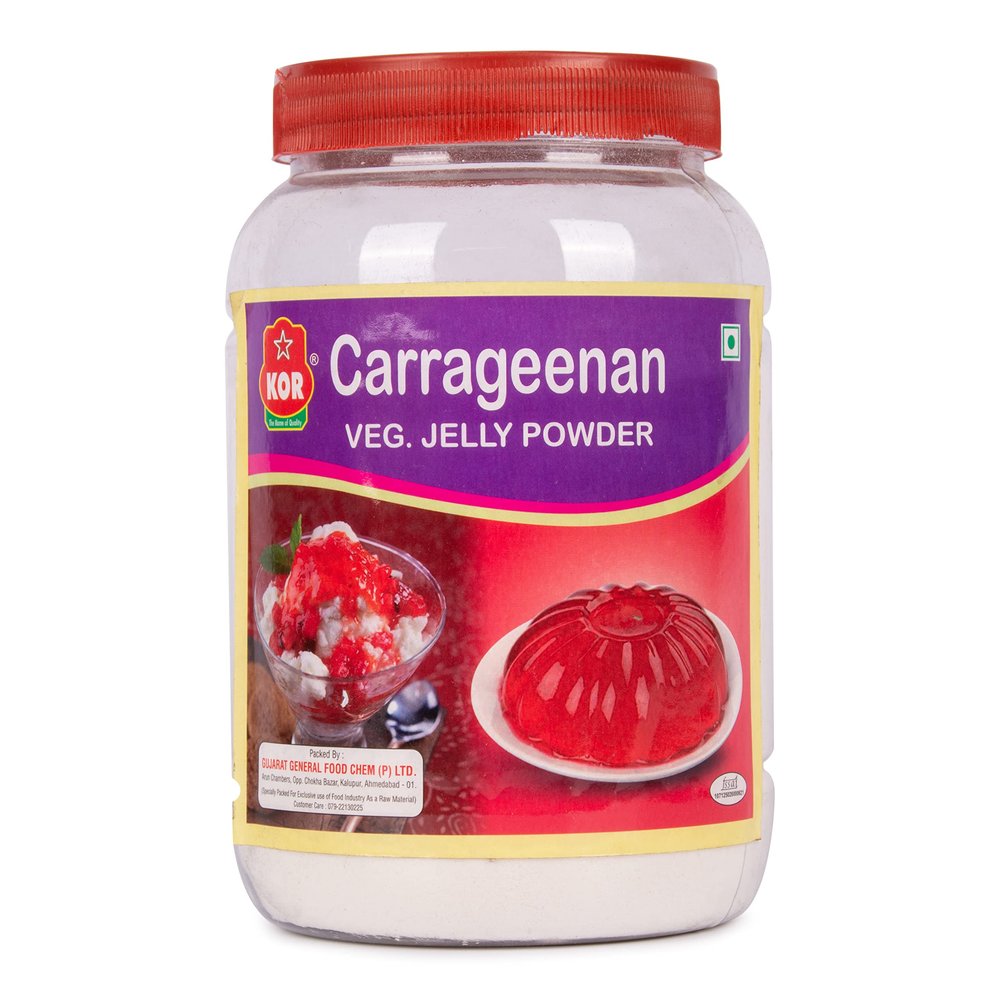 KOR Carrageenan Powder 400g (Pack of 1) / Veg Jelly Powder/Made for Milk-Based & Water-Based Applications/Natural Thickener for Ice-Cream & Jellies