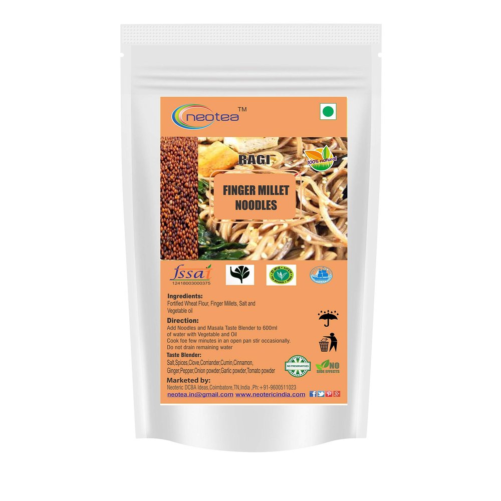 Neotea Finger Millet Noodles Homemade Natural Millet Noodles (No Preservatives, No Chemicals, No Artificial Extract) 350 gm