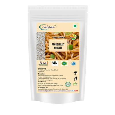 Neotea Proso Millet Noodles Homemade Natural Millet Noodles (No Preservatives, No Chemicals, No Artificial Extract) 350 gm