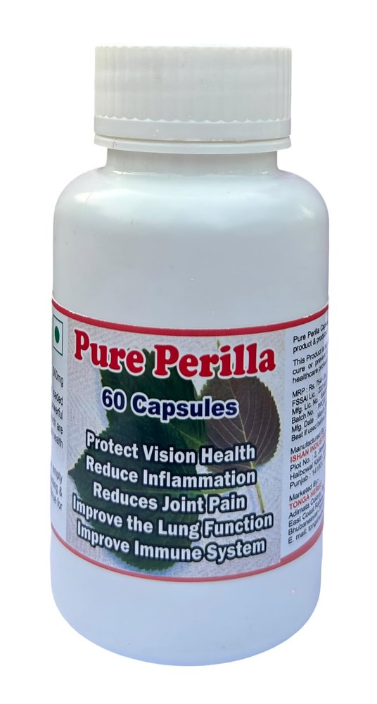 PURE PERILLA CAPSULES - 60 CAPSULES (GET 1 BOTTLE COMPLETE PURE PERILLA 50ML DROPS FREE)