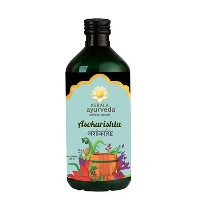 Kerala Ayurveda Asokarishta 450ml | Women's Holistic Wellness| Better Hormonal Health| Relieves Abnormal White Discharge | Ayurvedic Uterine Tonic| Soothes Hot Flashes | No Artificial Flavors | With Asoka, Utpala, Triphala, Amrasthi, Vasa, Chandana,