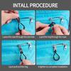 10pcs/Pack U Shape Color Zipper Pulls Fits/Zipper Fixer for Apparel Accessories (Orange) view 2