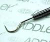 ADDLER DENTAL EXPLORER WITH PROBE DOUBLE ENDED SOLID PREMIUM 6 MM HANDLE LIFE TIME ANTI RUSTING WARRANTY 23/17 DOUBLE ENDED view 2