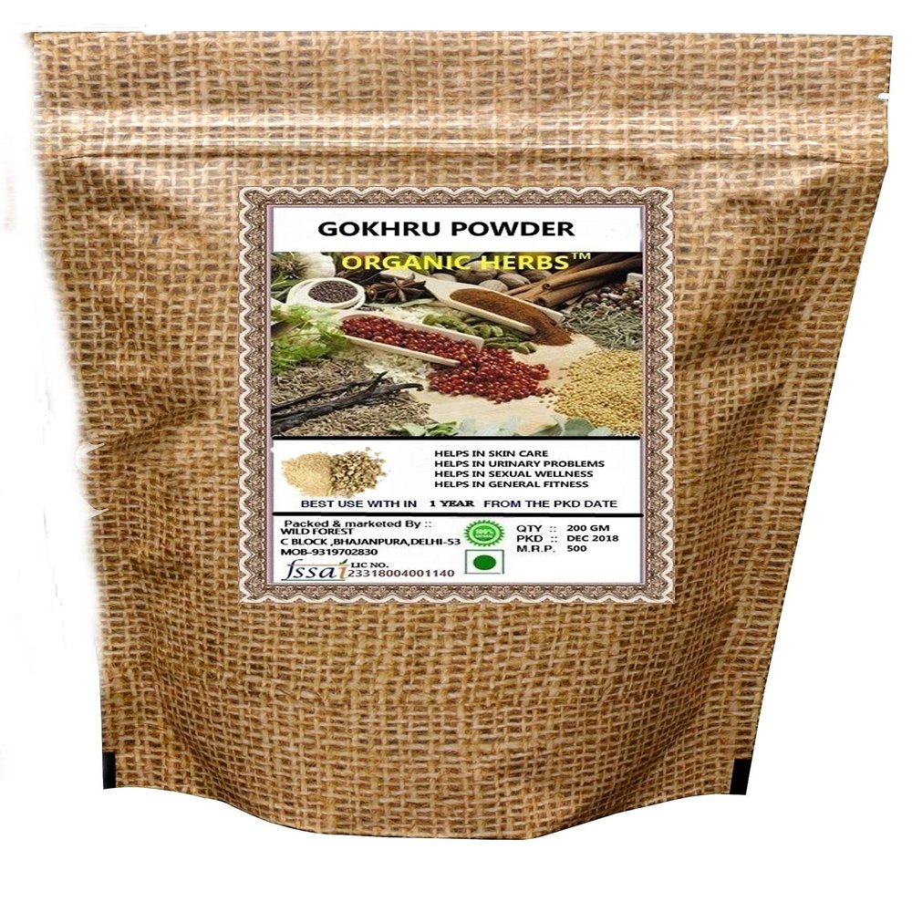 ORGANIC HERBS GOKHRU POWDER 400 GM