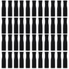 Accmor 44 Pcs Reusable Straws Tips, Black Silicone Straw Tip Covers Only Fits 1/4 Inch Wide(6MM Out diameter) Stainless Steel Straws view 1