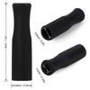Accmor 44 Pcs Reusable Straws Tips, Black Silicone Straw Tip Covers Only Fits 1/4 Inch Wide(6MM Out diameter) Stainless Steel Straws view 2