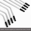 Accmor 44 Pcs Reusable Straws Tips, Black Silicone Straw Tip Covers Only Fits 1/4 Inch Wide(6MM Out diameter) Stainless Steel Straws view 3