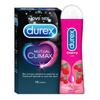 Durex Mutual Climax Condoms for Men & Women - 10 Count with Durex Water based Lube Cherry flavoured Lubricant Gel, Extra Dotted and Ribbed for Pleasure (50ml) view 1