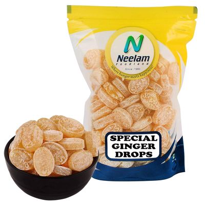 Neelam Foodland Special Ginger Drops (Ginger Candy) (250 gm)