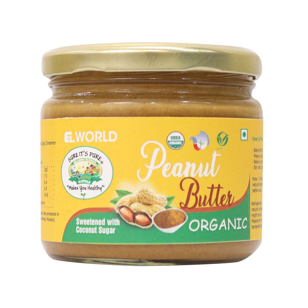 ELWORLD AGRO & ORGANIC FOOD PRODUCTS Peanut Butter 350 Gram