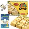 BOGATCHI EID Mubarak Sweets Gift Soan Papdi, 400g + Free Holi Quran + Free EID Mubarak Card view 1