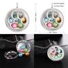 5pcs Mixed Pearl Cage Floating Pendant Aroma Diffuser Charms Stainless Steel Tone Perfume Essential Oil Diffuser Necklace Pendant Locket Jewelry (Style 3) view 2