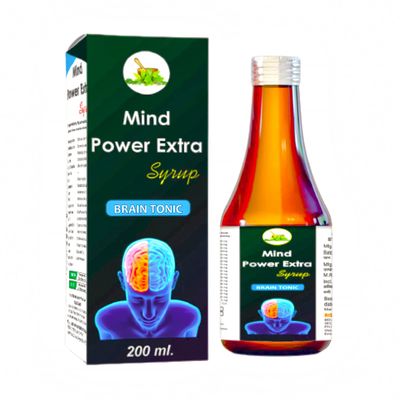 Mind Power Extra Brain Tonic Syrup | Boost Memory Power | Keeping your mind free from Anxiety and Depression | Enhance Your Learning Ability-200 ml(Liquid)