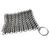 Mythrojan cm Scrubber - 4" Chainmail Scrubber - for Cast Iron Stainless Steel Hard Anodized Cookware and Other Pots & Pans view 3