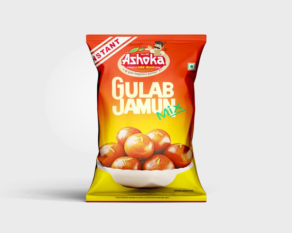 ASHOKA Instant Gulab Jamun Mix Easy-to-Make Soft & Delicious Indian Dessert (Pack of 5, 400g Each)