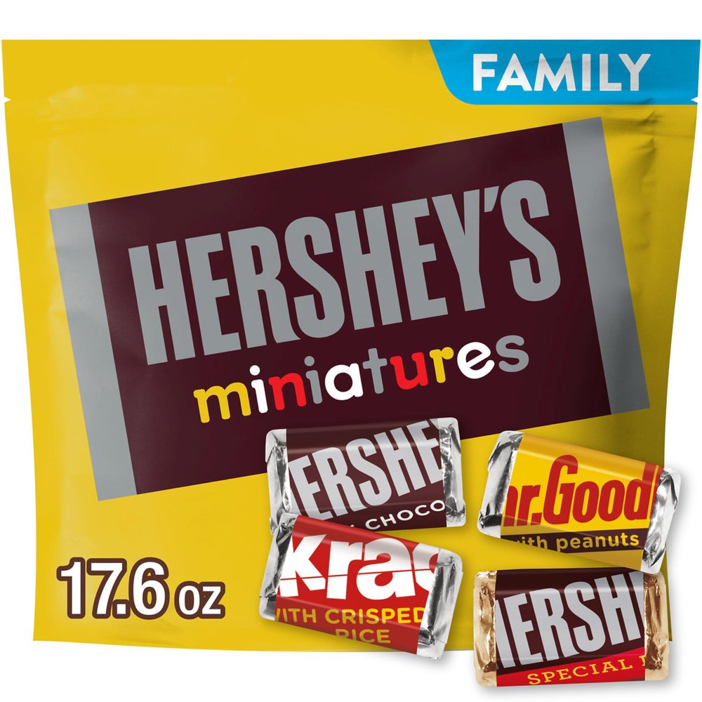 HERSHEY'S Miniatures Bag 498 Gram, Chocolate, Pack Of 1, Multicolour